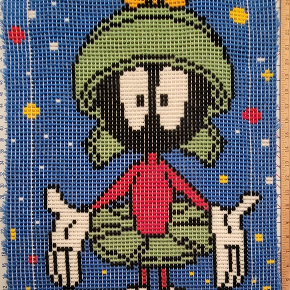 Vintage Marvin the Martin, rug hooking handmade - Picture 3 of 3